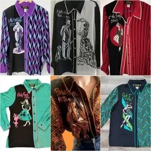 Bob Mackie ボブマッキー　シルク100% ブラウス　大きいサイズ　2X Bob Mackie | Tops | Bob Mackie Wearable Art Silk Blouse